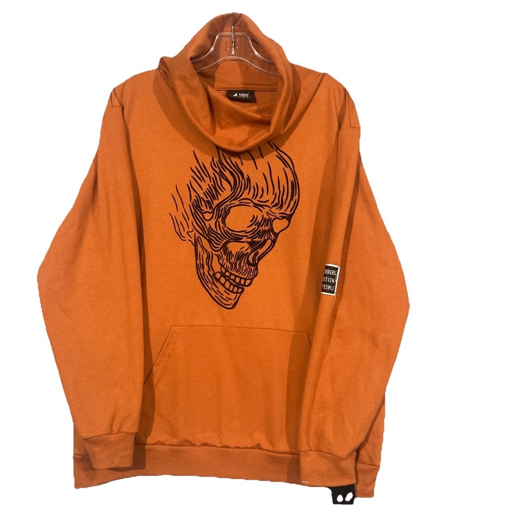 Cuidado Con El Perro Men's  Pullover Sweater Burnt Orange Size LRG NWT